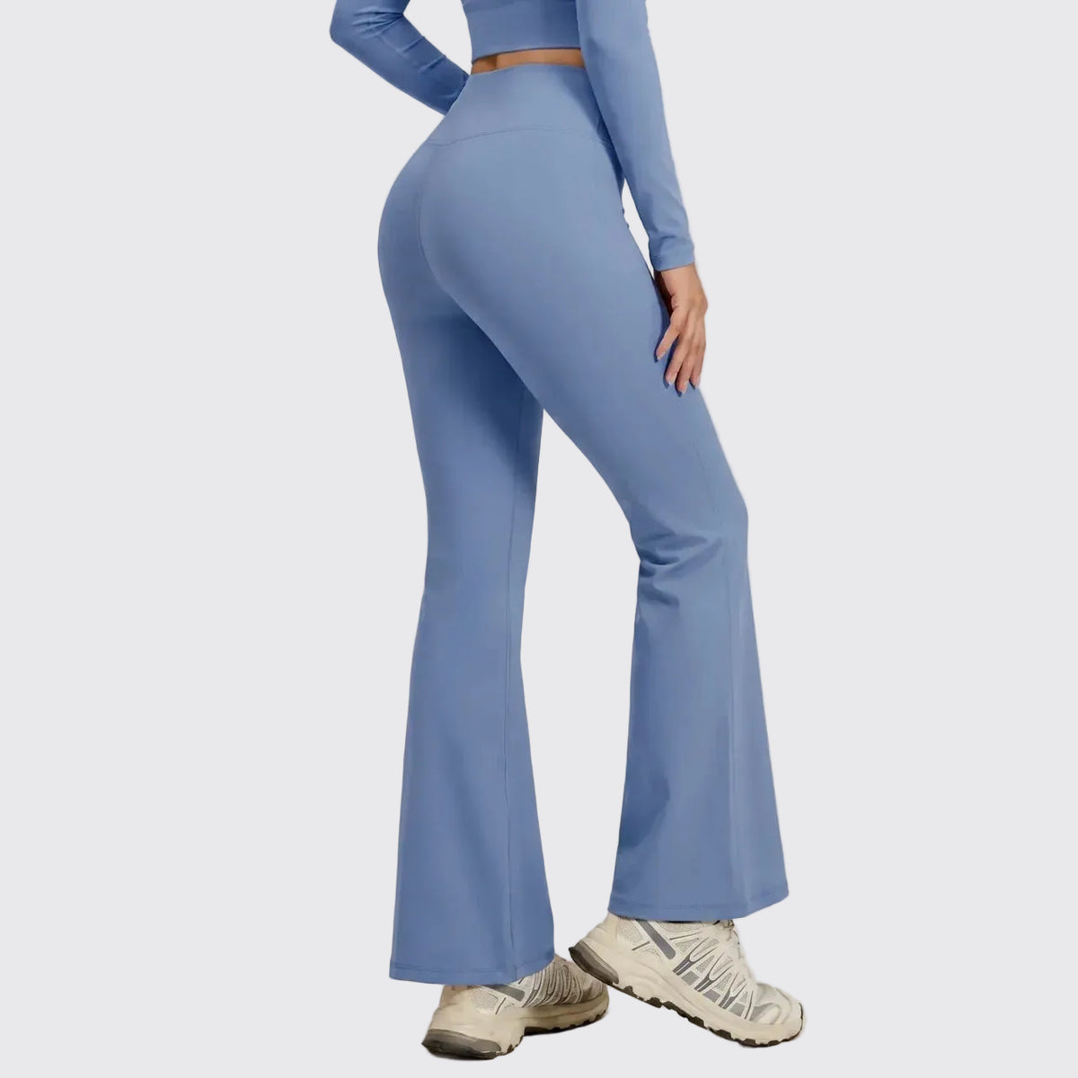 Aura — Legging Évasé Femme Taille Haute
