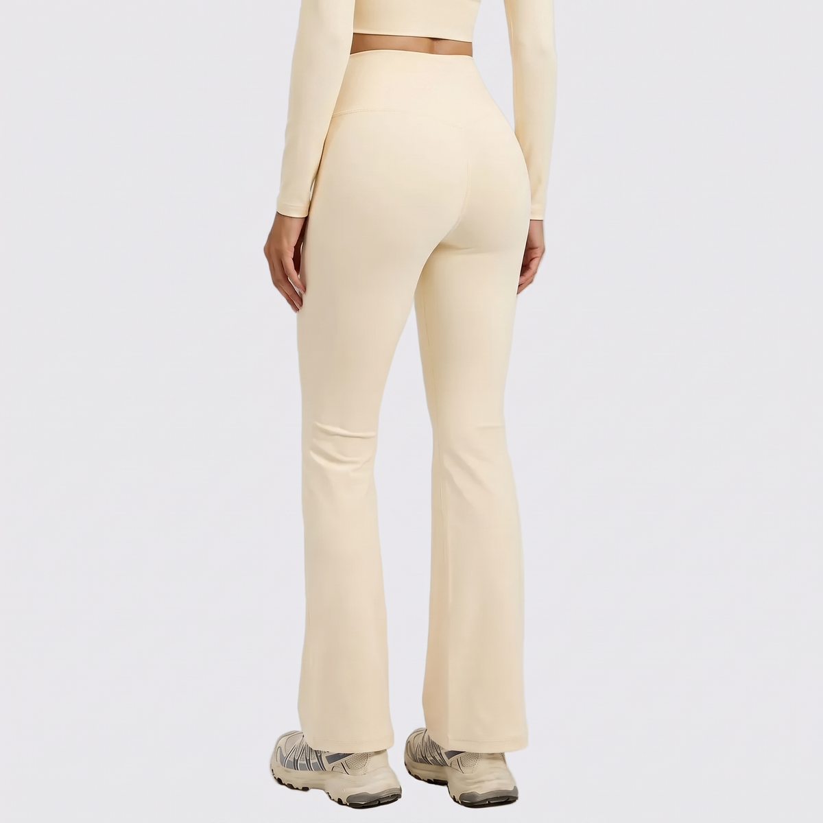 Aura — Legging Évasé Femme Taille Haute